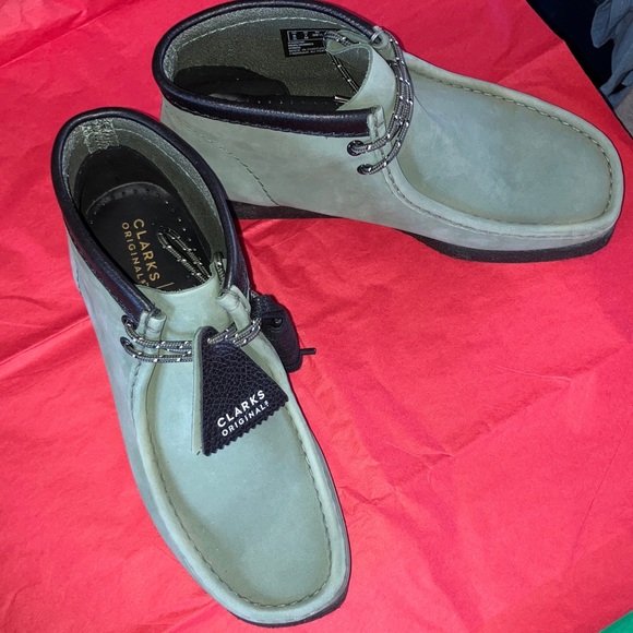 CLARKS RAHEEM STERLING WALLABEE BOOTS OLIVE MENS 7 BRAND NEW W TAGS
